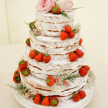 Торт клубничные розы купить - курган.сладкоежкин.рф